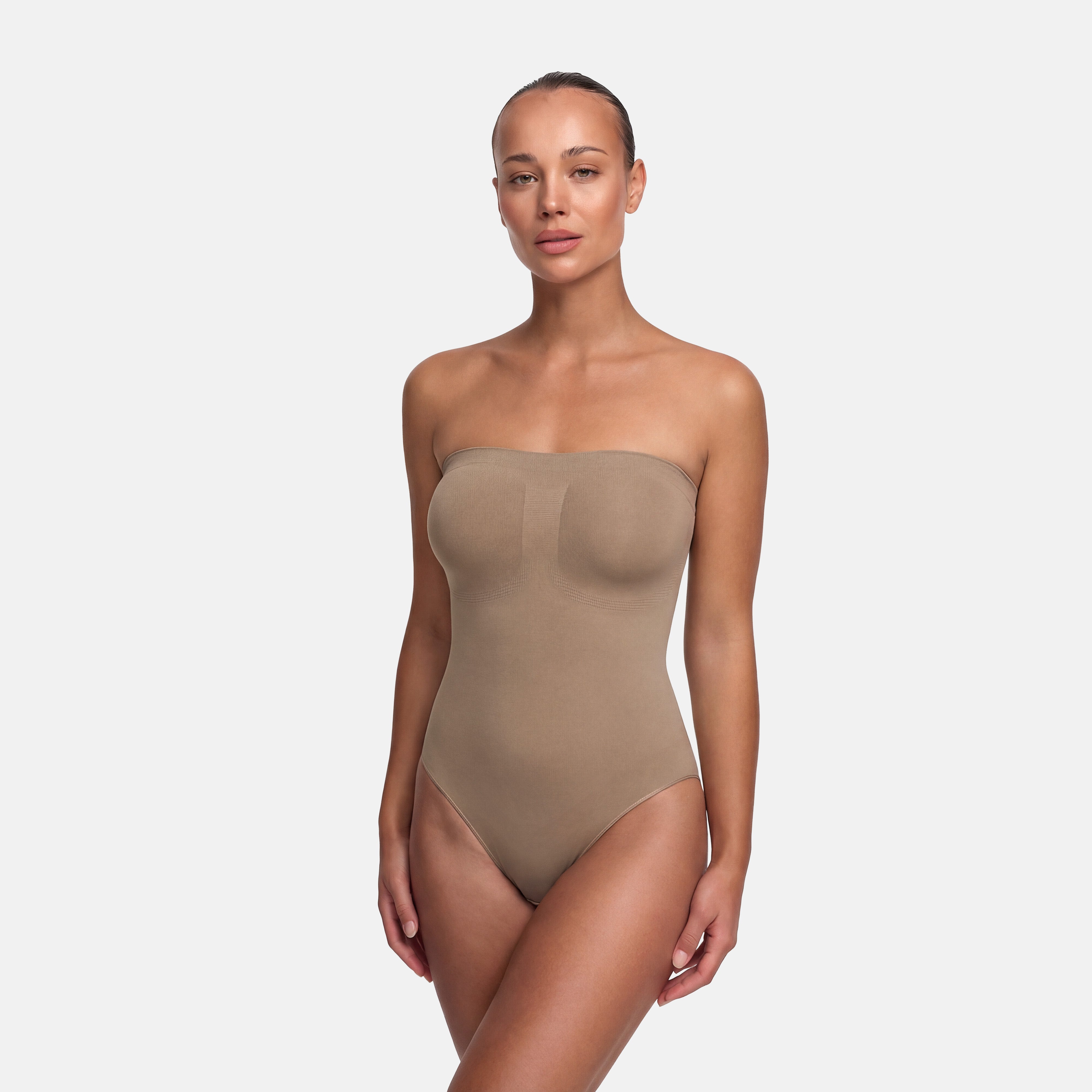 Trägerloser Bodysuit Sculpting Shapewear mit String