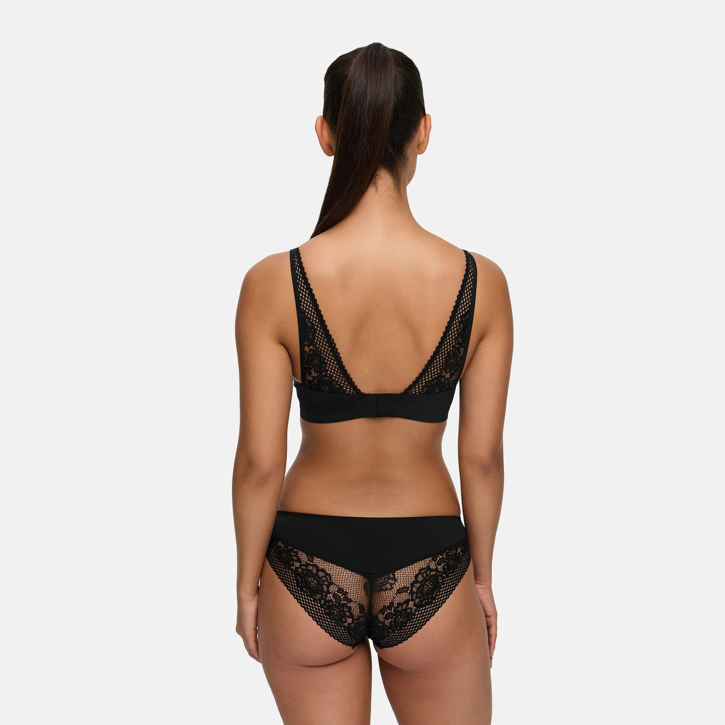 Biustonosz push-up Comfort z koronką