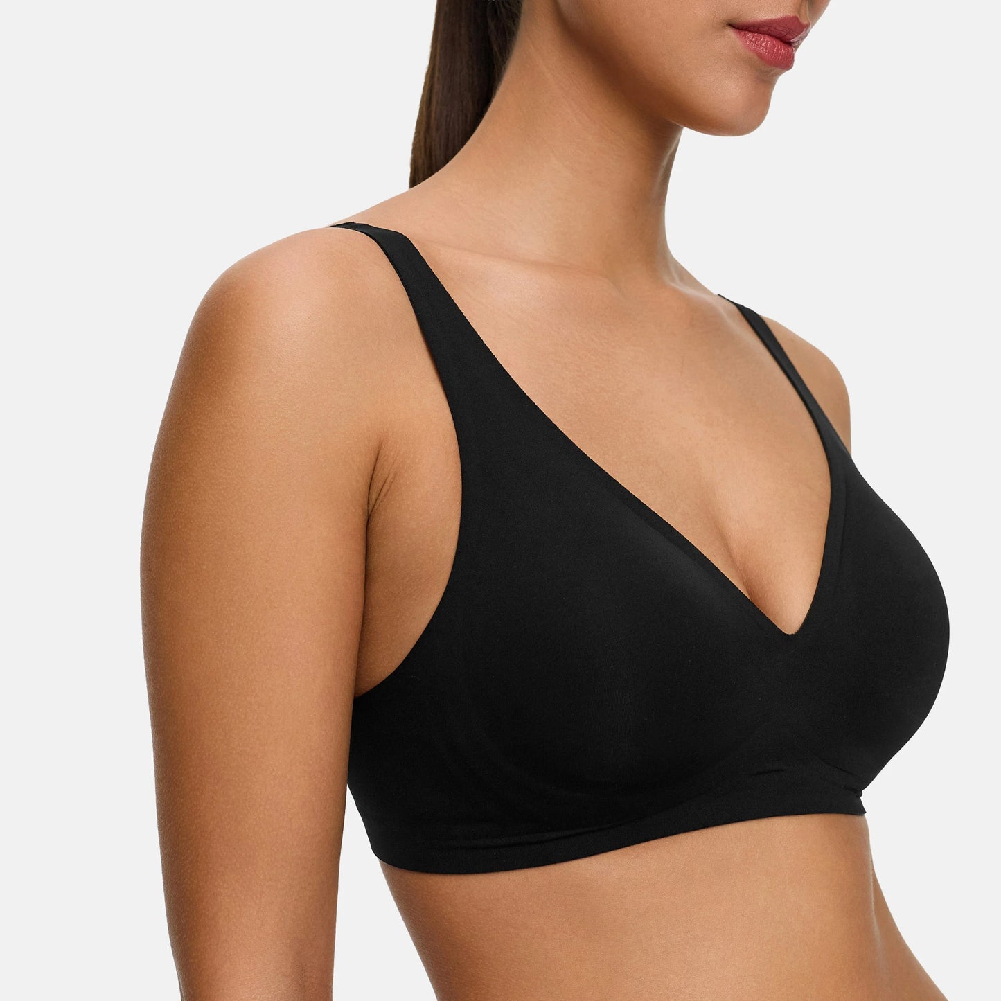 Biustonosz push-up Comfort z koronką