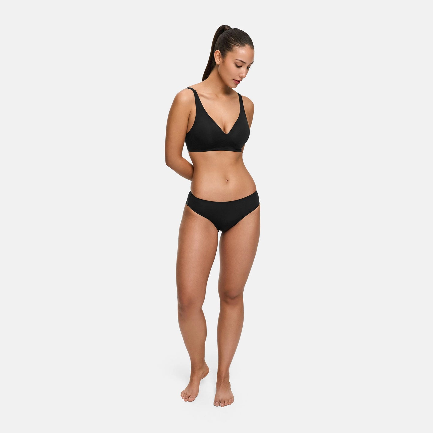 Biustonosz push-up Comfort z koronką