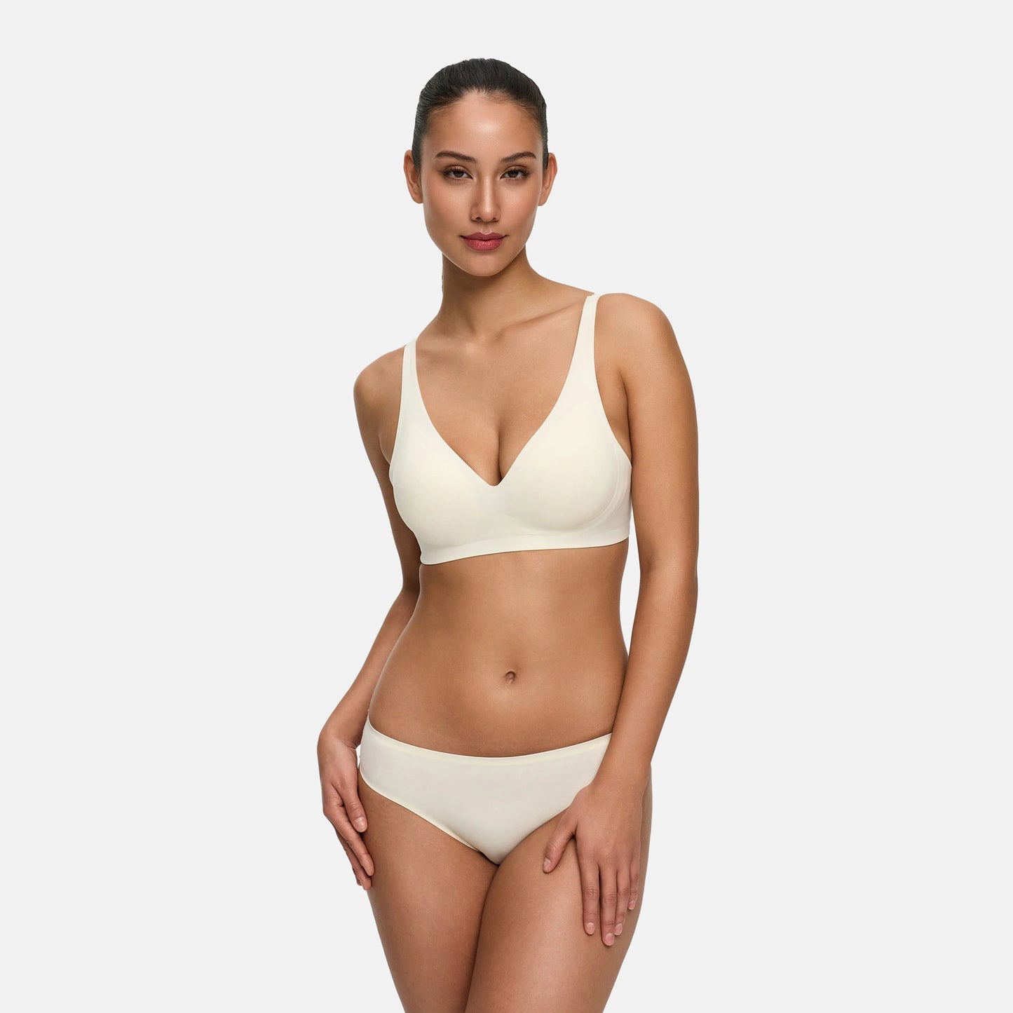 Biustonosz push-up Comfort z koronką