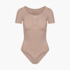 Body contenitivo modellante a maglietta con slip