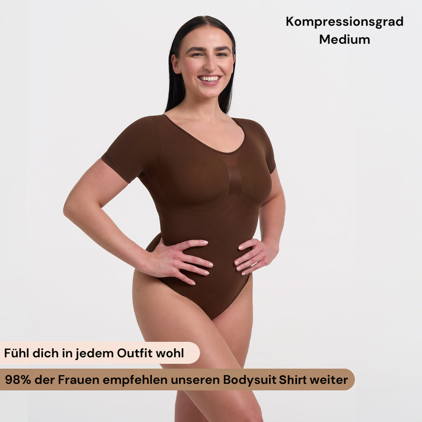 Das Model ist 1,73m groß und trägt Größe L.