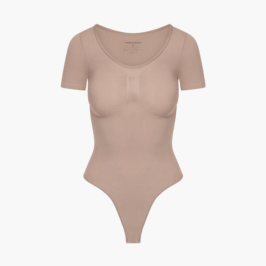 Body modelujące Sculpting Shapewear T-Shirt ze stringami