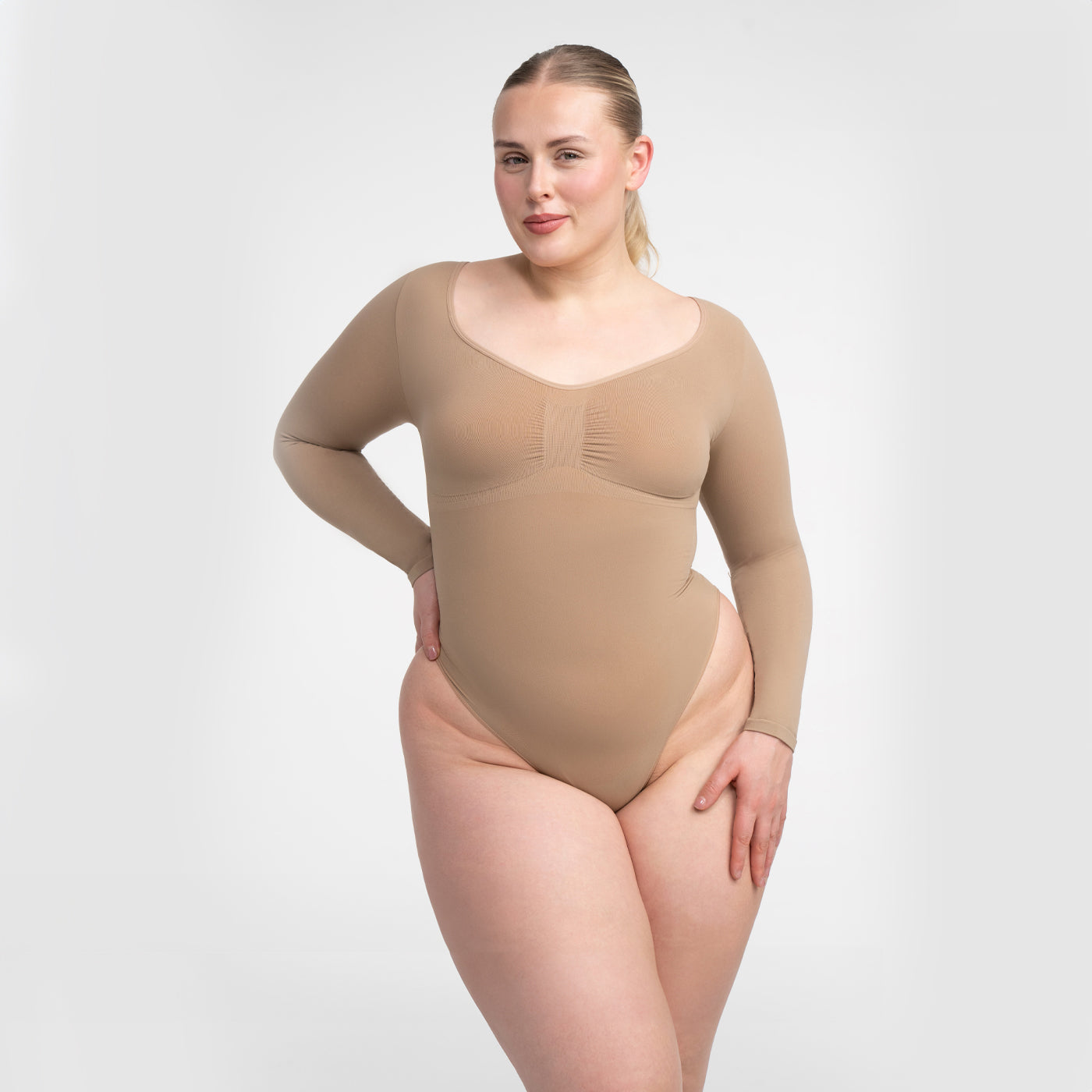 Bodysuit Sculpting Shapewear Longsleeve mit Slip - Medium Shape