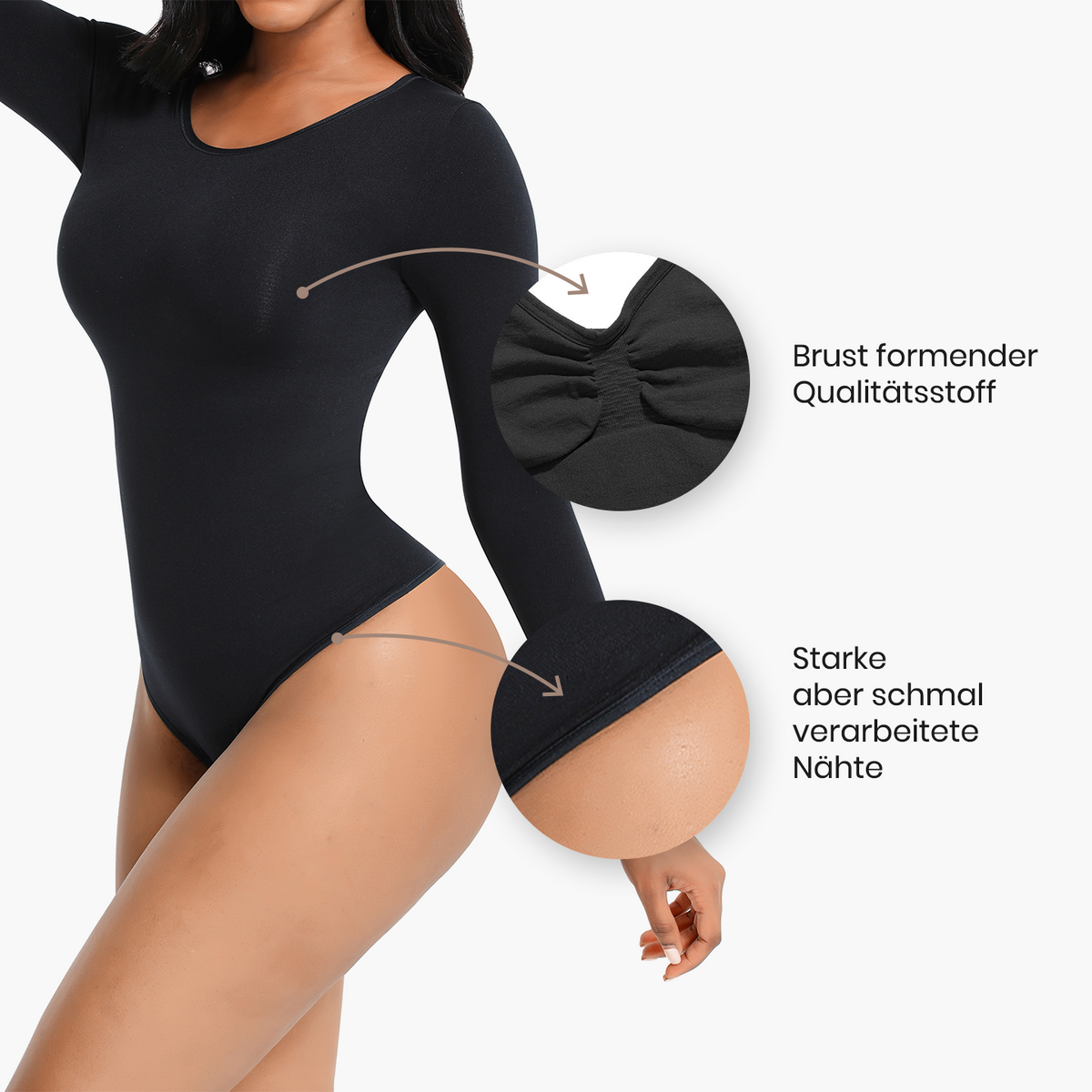 Longsleeve Bodysuit Sculpting Shapewear - Letzte Chance