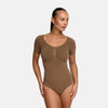 Body T-shirt sculptant avec string