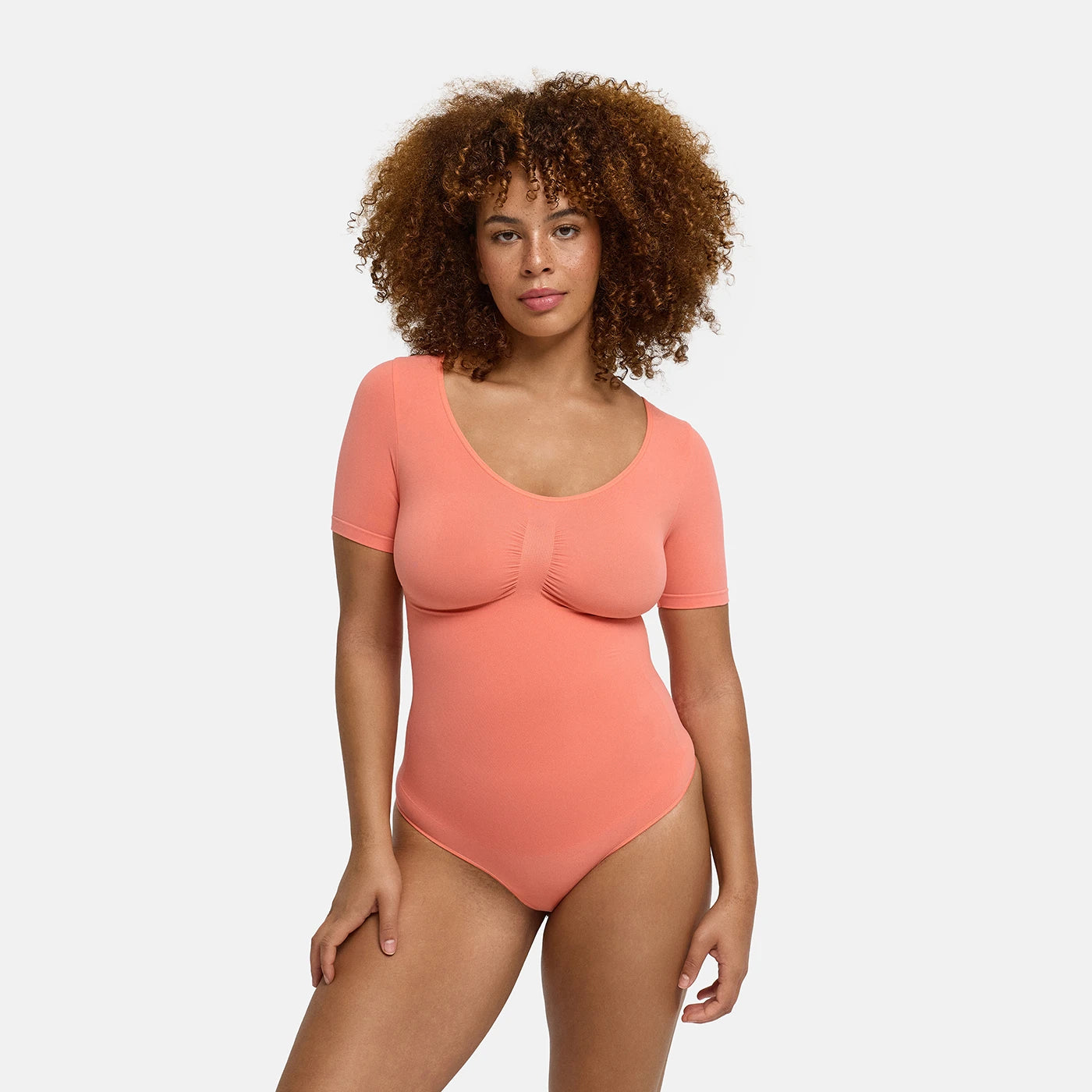 T-Shirt Bodysuit Sculpting Shapewear mit String