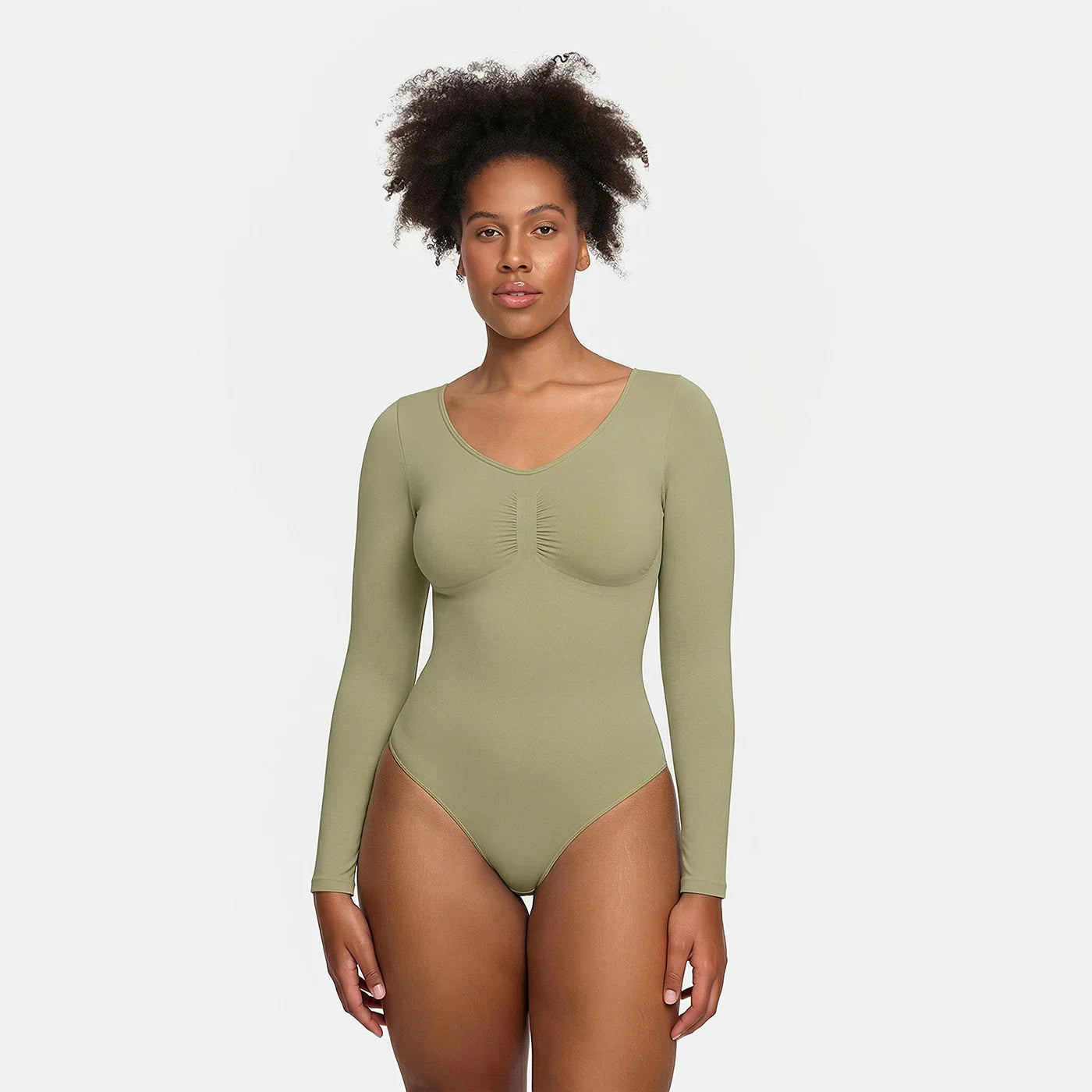 Bodysuit Sculpting Shapewear Longsleeve mit Slip