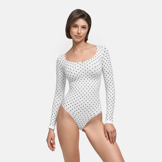 Body reductor moldeador de manga larga con braguita