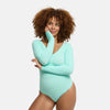 Body contenitivo modellante a maniche lunghe con slip