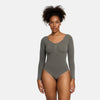 Body reductor moldeador de manga larga con tanga