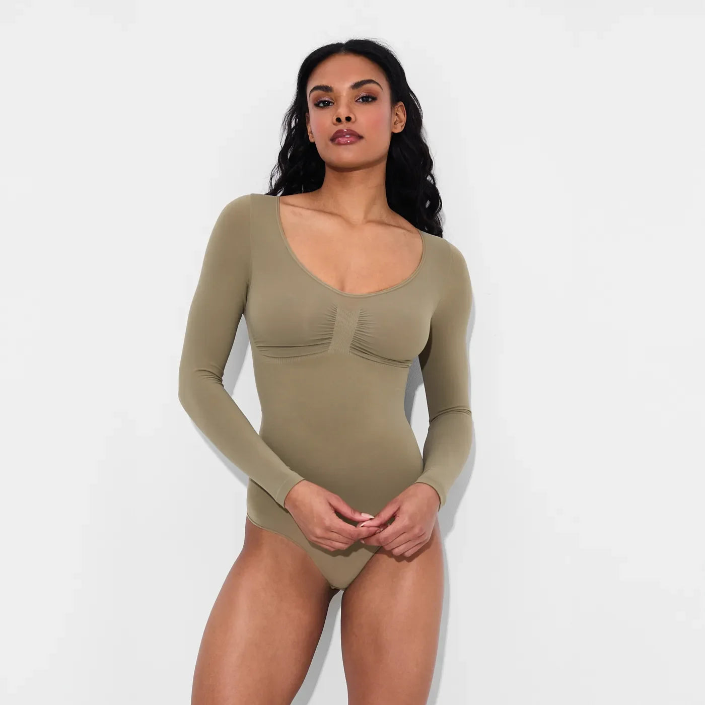 Bodysuit Sculpting Shapewear Longsleeve with Thong - Early Access