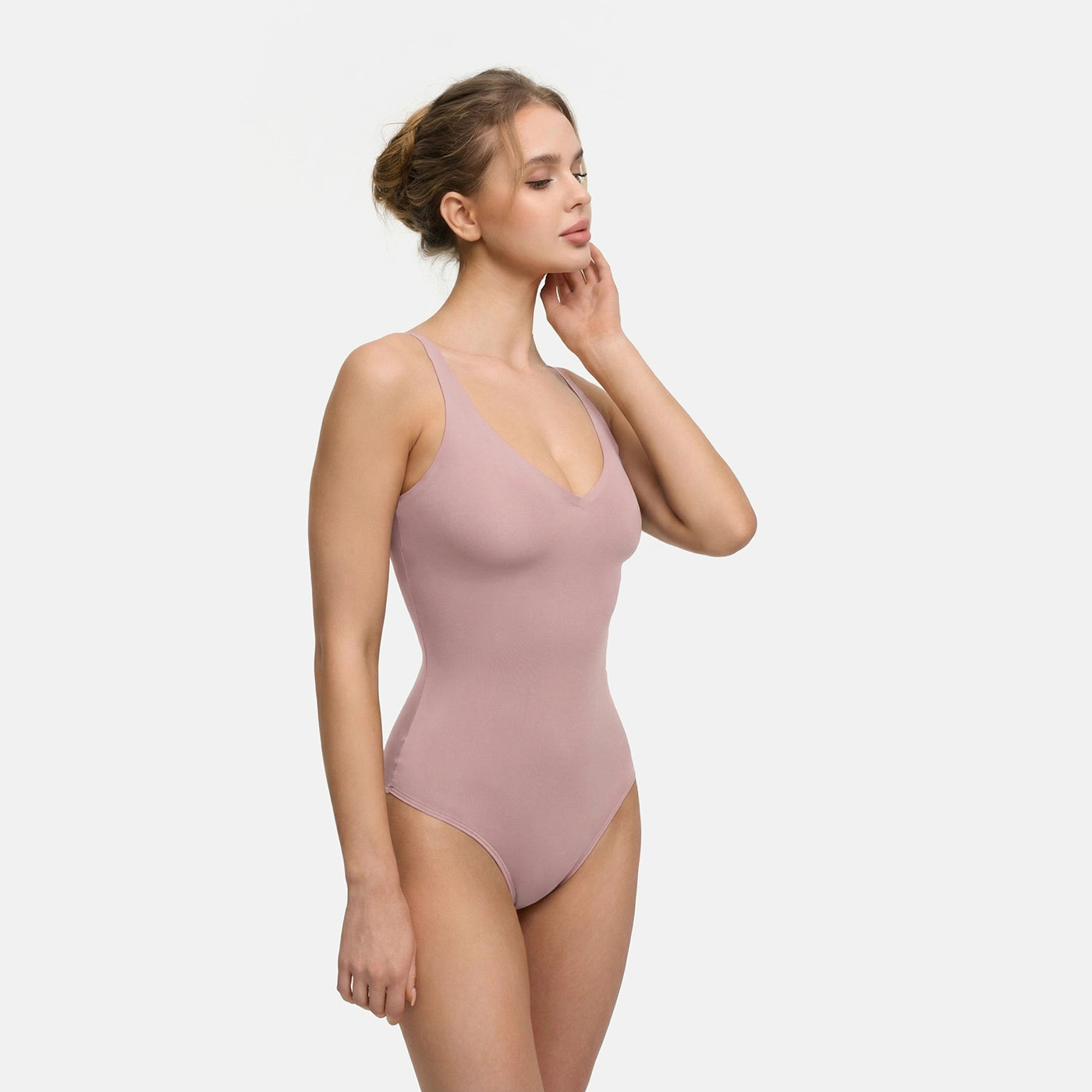 Shiny Sculpting Thong Bodysuit