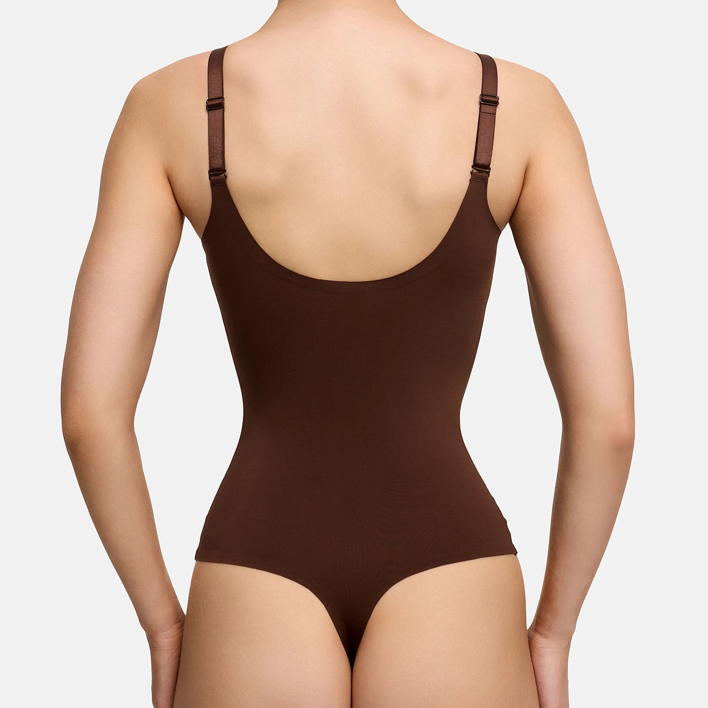 Shiny Sculpting Thong Bodysuit