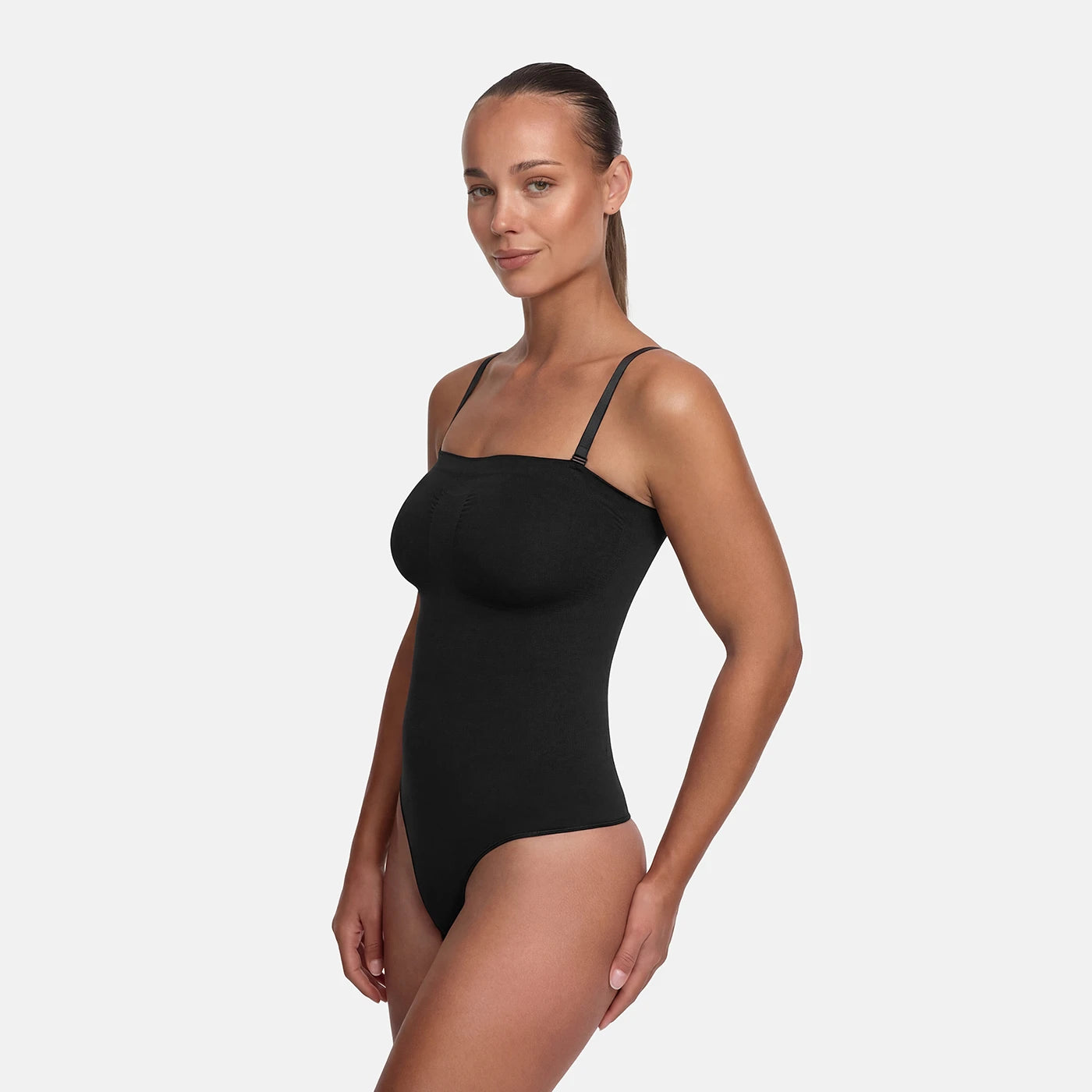 Body sculptant sans bretelles avec culotte