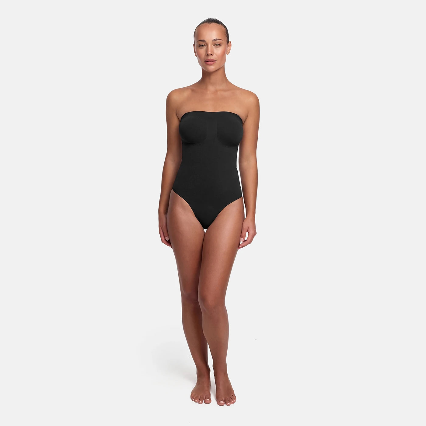 Body sculptant sans bretelles avec culotte