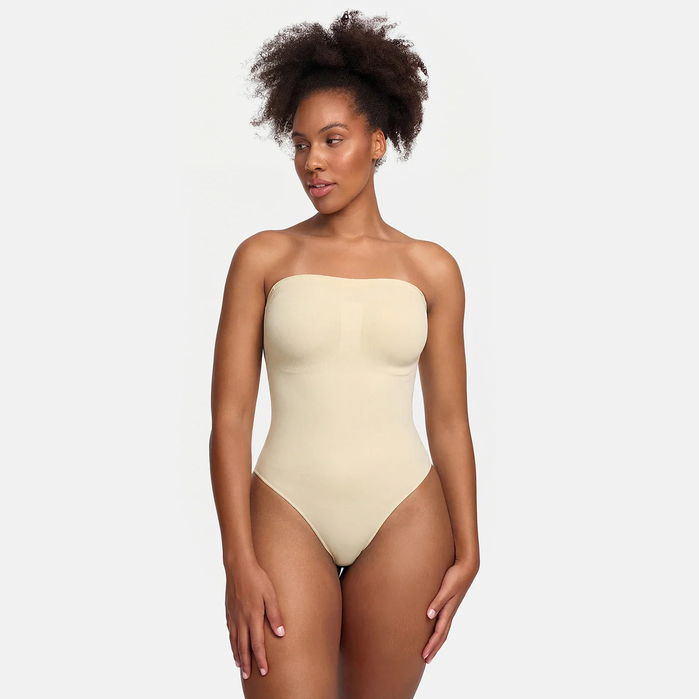 Body sculptant sans bretelles avec culotte