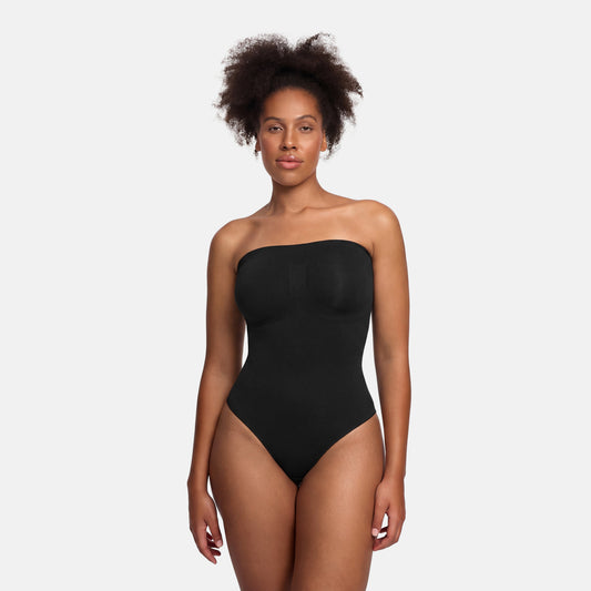 Trägerloser Bodysuit Sculpting Shapewear mit String - B1G1