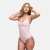 Body contenitivo modellante con reggiseno senza ferretto integrato e perizoma