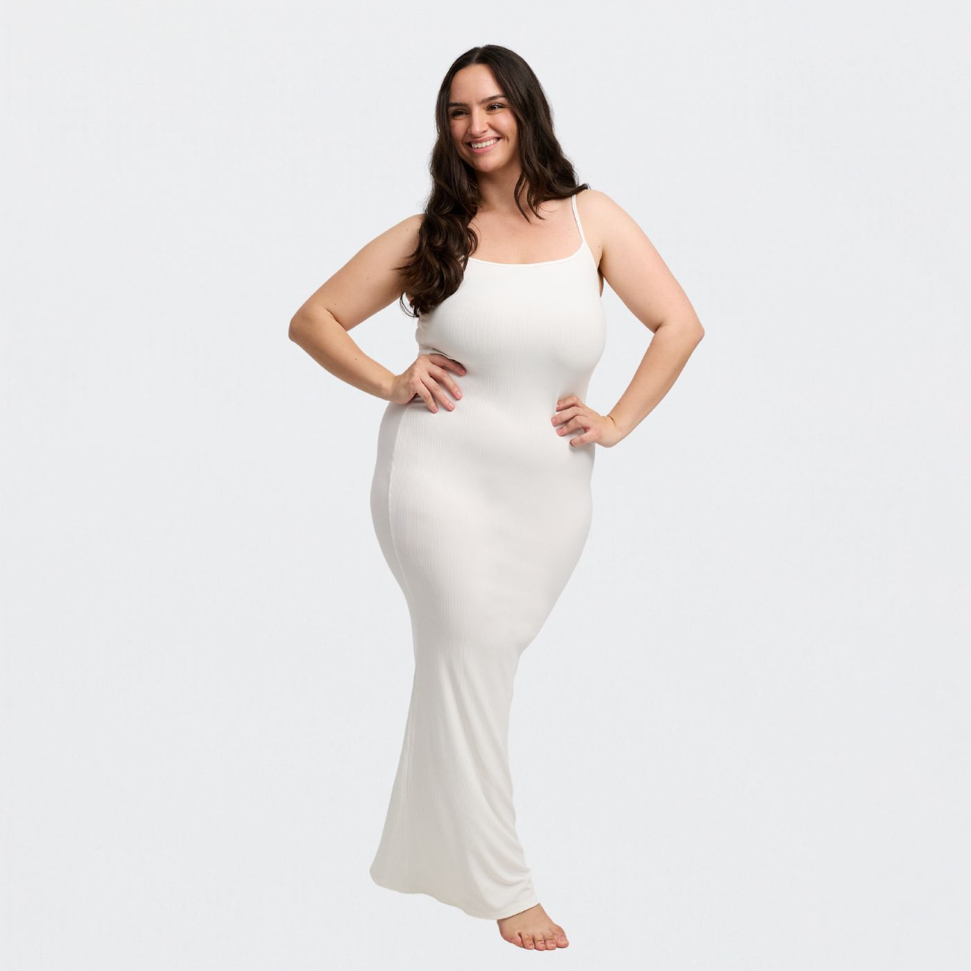 Ribbed Cami Maxikleid