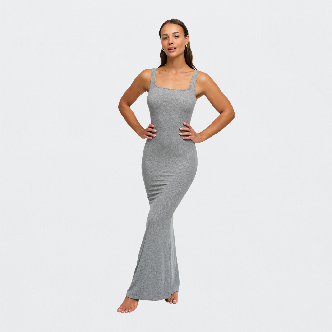 Ribbed Tank Top Maxikleid