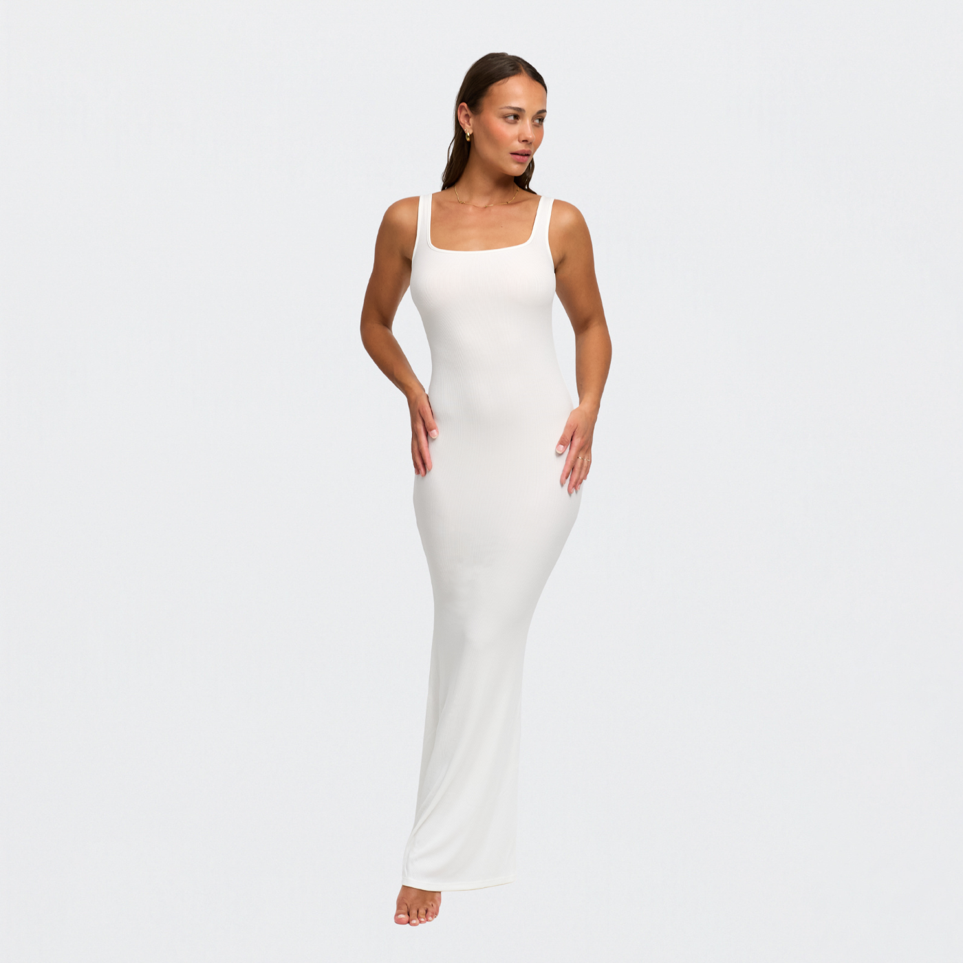 Ribbed Tank Top Maxikleid