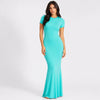 Maxi abito t-shirt a costine