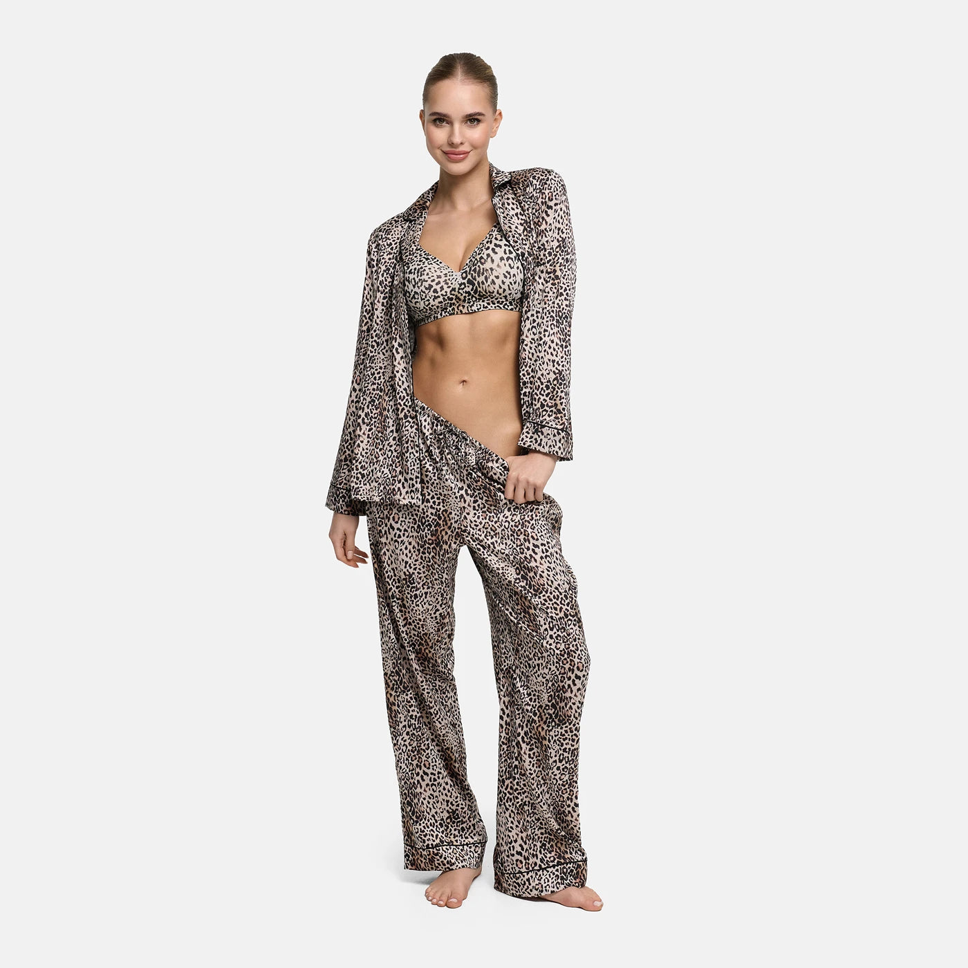 Satijnen pyjamabroek