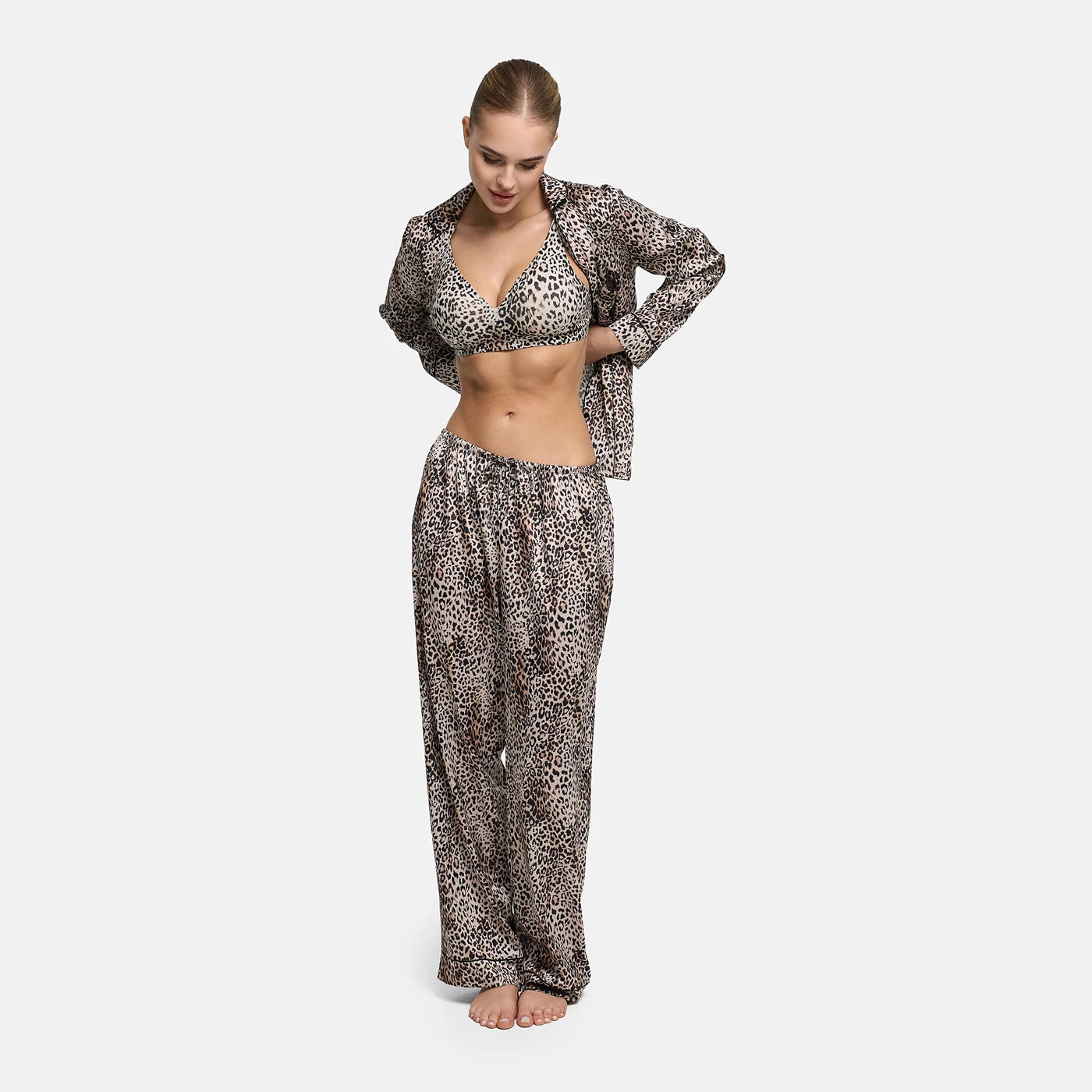 Satijnen pyjamabroek